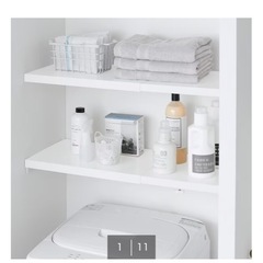 ニトリ　つっぱり収納 の画像