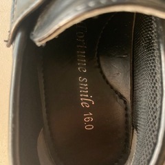 キッズシューズ　ローファー　黒　16cmの画像