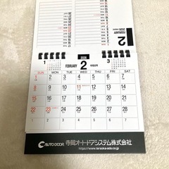 寺岡オートドアシステム株式会社: 卓上カレンダー2026:未使用:卓上カレンダー:ノベルティ:卓上アクセサリーの画像