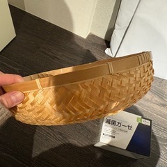 竹のトレー＆ガーゼの画像