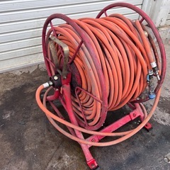 農業用ホース　ホースリール　2セットの画像