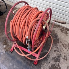 農業用ホース　ホースリール　2セットの画像