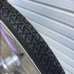 【整備士による点検済み】　☆前後良品中古タイヤ☆   22インチ ジュニア用シティーサイクル　防犯登録料込価格︎‼︎の画像