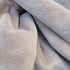 ふわふわ毛布　ブランケット　シングル　ベージュ系の画像