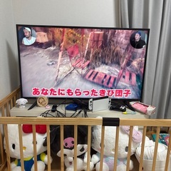 テレビ、テレビ台セットの画像