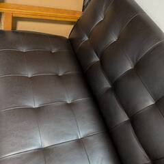 ソファー 3人掛けソファ ヴィンテージ シンプル　引き取り希望の画像