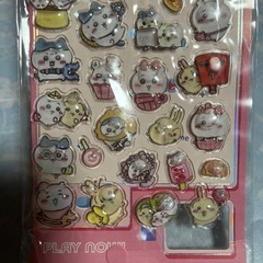 海外製ちいかわボンボンドロップシールサンリオぷくぷくシール2枚の画像