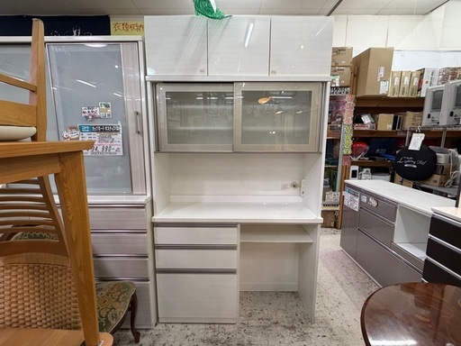 【愛品館 江戸川店 】2枚スライド扉 キッチンボード リガーレ（NITORI）ニトリ