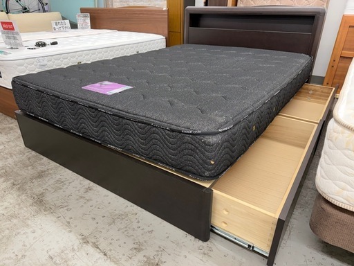 【愛品館 江戸川店 】 引き出し付き ダブルベッド ANNELBED（アンネルベッド）
