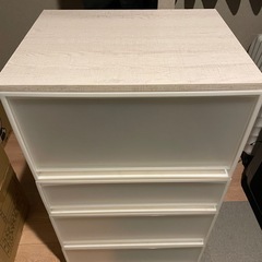無印　収納ケース　4点セット＋天板付きの画像