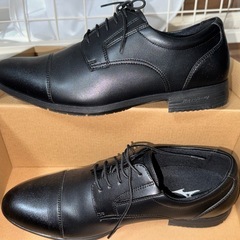 【27.0cm】MIZUNO EXTRA LIGHT 革靴 黒／着用1回 の画像