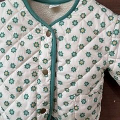 花柄　ジャケット　グリーン　95cmの画像