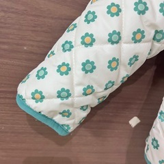花柄　ジャケット　グリーン　95cmの画像