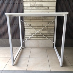 美品 サンワサプライ ホワイトデスクの画像