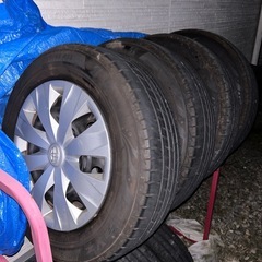 80ヴォクシー15インチ純正ホイールタイヤ4本セットの画像