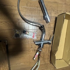 混合水栓　ヘッドシャワー　自立の画像