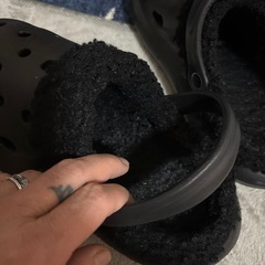 中モコモコスリッポンサンダルの画像