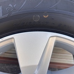 ランクルプラド150後期純正アルミホイールタイヤ セット17インチ 4本セットの画像