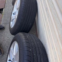 ランクルプラド150後期純正アルミホイールタイヤ セット17インチ 4本セットの画像