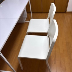 デスク＋IKEA椅子＋棚セットの画像