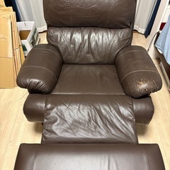 1人掛け　リクライニングソファーの画像