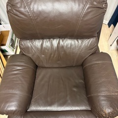 1人掛け　リクライニングソファーの画像