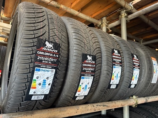 215/45R17. オールシーズン新品4本タイヤ+交換、愛知県大府市、アマントレーディング株式会社タイヤ専門店