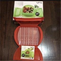 ルクエ シリコンスチーマー 1400ml ファミリーサイズ ＆ レシピ付きの画像