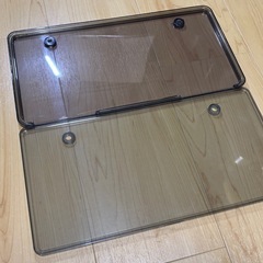 ナンバーカバー　スモーク2枚セットの画像