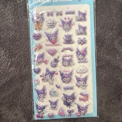 サンリオ ぷくぷくシール 夜光シール クロミ マイメロの画像