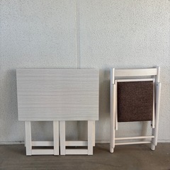 デスク チェア セット 木製 折りたたみ 折りたたみテーブル 折りたたみ椅子 折りたたみチェア 木製デスク 椅子 作業机 学習机 キッチン 作業台 ミシン台 コンパクト テーブル 学習椅子 シンプル 学習チェア 勉強机 学習机セット パソコンデスク ナチュラル ブラウン ホワイトの画像