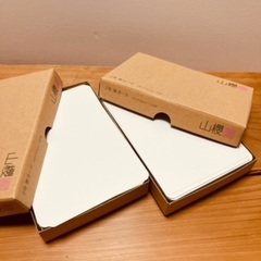 山桜ケント紙2号単カード 角丸100枚入り✖︎2 白色 ・ オマケ100枚　※その他在庫有りの画像