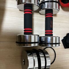 ダンベル・ウェイトセット一式まとめ売り【引き取り限定】¥10,000の画像