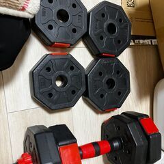 ダンベル・ウェイトセット一式まとめ売り【引き取り限定】¥10,000の画像