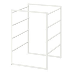 IKEA  JONAXEL  収納ラック 　2台セット（フレーム＋トップ棚＋バスケット各4段）の画像