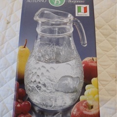 【新品・未使用】イタリア製 AUTUNNO Borgonovo ガラスピッチャーの画像