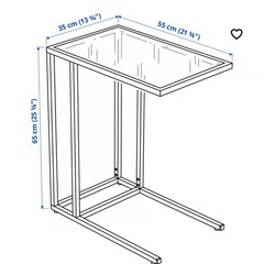 IKEA ヴィットショー サイドテーブルの画像
