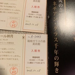 箱根ガラスの森美術館　ペアチケット　旅行　観光の画像
