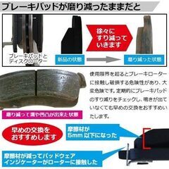 [エムズ部品] 訳あり ムーヴ ブレーキパッド フロント 左右４枚、１セットの画像