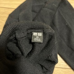 UNIQLO タートルネックニット　ブラック　XSの画像