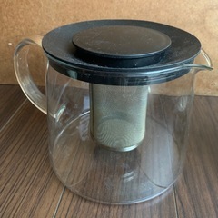IKEA ガラス製ティーポット ステンレスフィルター付き　2個セットの画像