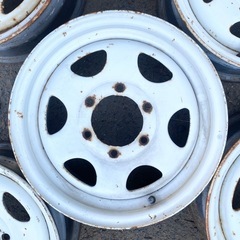 パジェロ Q−V44W 純正スチールホイール 5本セット15インチ 鉄ホイール2代目パジェロ 三菱の画像