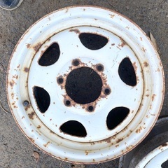 パジェロ Q−V44W 純正スチールホイール 5本セット15インチ 鉄ホイール2代目パジェロ 三菱の画像