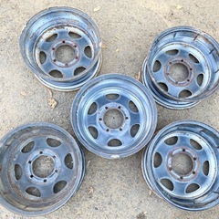 パジェロ Q−V44W 純正スチールホイール 5本セット15インチ 鉄ホイール2代目パジェロ 三菱の画像