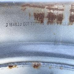 パジェロ Q−V44W 純正スチールホイール 5本セット15インチ 鉄ホイール2代目パジェロ 三菱の画像