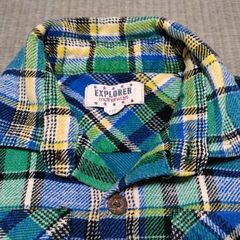 マザウェイズチェック柄長袖シャツ110センチの画像