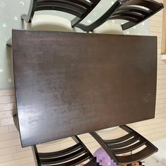 中古！！テーブル 椅子4脚 の画像