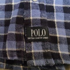 ポロチェック柄長袖シャツ110センチPOLOの画像