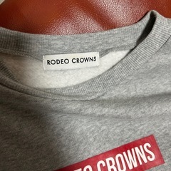 RODEO CROWNS ロデオクラウンズ ロゴトレーナー グレー スウェットの画像