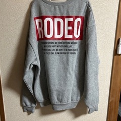 RODEO CROWNS ロデオクラウンズ ロゴトレーナー グレー スウェットの画像